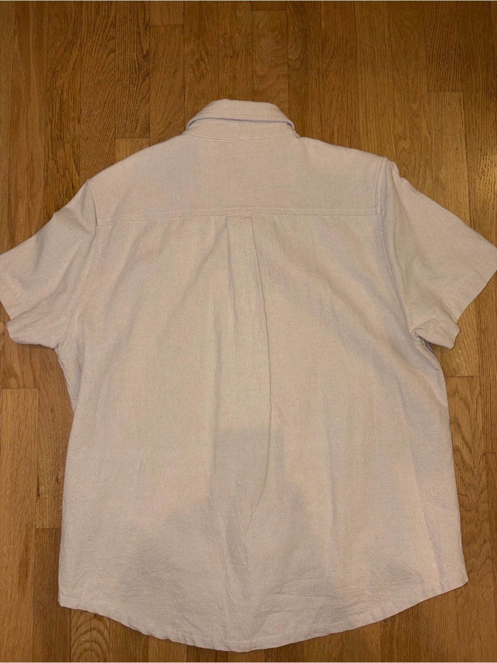 Oversized linen blend button down - Picture 6 of 7